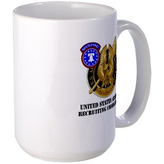 USAREC - M01 - 03 - United States Army Recruiting Command with Text Large Mug - Click Image to Close