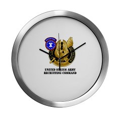 USAREC - M01 - 03 - United States Army Recruiting Command with Text Modern Wall Clock