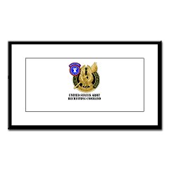 USAREC - M01 - 02 - United States Army Recruiting Command with Text Small Framed Print