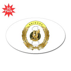 USAREC1RB - M01 - 01 - 1st Recruiting Brigade Sticker (Oval 50 pack)