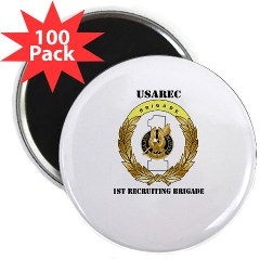 USAREC1RB - M01 - 01 - 1st Recruiting Brigade with Text 2.25" Magnet (100 pack)
