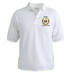 USAREC1RB - A01 - 04 - 1st Recruiting Brigade with Text Golf Shirt - Click Image to Close