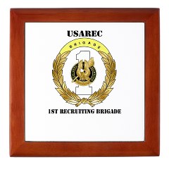 USAREC1RB - M01 - 03 - 1st Recruiting Brigade with Text Keepsake Box - Click Image to Close