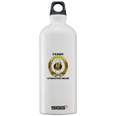 USAREC1RB - M01 - 03 - 1st Recruiting Brigade with Text Sigg Water Bottle 1.0L - Click Image to Close
