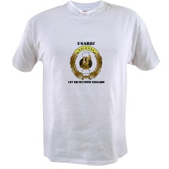 USAREC1RB - A01 - 04 - 1st Recruiting Brigade with Text Value T-Shirt - Click Image to Close
