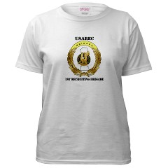 USAREC1RB - A01 - 04 - 1st Recruiting Brigade with Text Women's T-Shirt - Click Image to Close