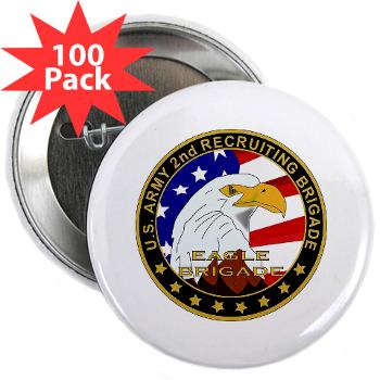USAREC2RB - M01 - 01 - 2nd Recruiting Brigade 2.25" Button (100 pack)