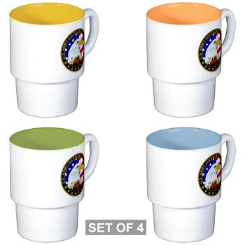 USAREC2RB - M01 - 03 - 2nd Recruiting Brigade Stackable Mug Set (4 mugs)