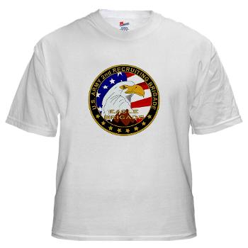 USAREC2RB - A01 - 04 - 2nd Recruiting Brigade White T-Shirt
