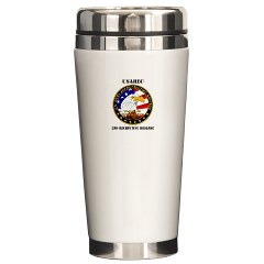 USAREC2RB - M01 - 03 - 2nd Recruiting Brigade with Text Ceramic Travel Mug