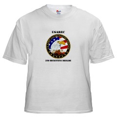 USAREC2RB - A01 - 04 - 2nd Recruiting Brigade with Text White T-Shirt