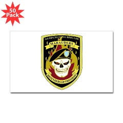 USAREC3RB - M01 - 01 - 3rd Recruiting Brigade Sticker (Rectangle 50 pk) - Click Image to Close