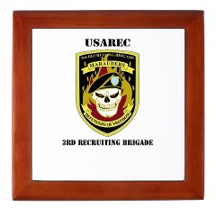 USAREC3RB - M01 - 03 - 3rd Recruiting Brigade with Text Keepsake Box - Click Image to Close
