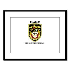 USAREC3RB - M01 - 02 - 3rd Recruiting Brigade with Text Large Framed Print - Click Image to Close