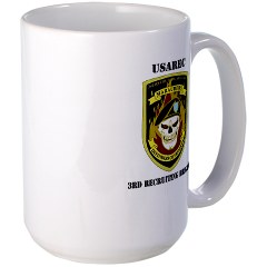 USAREC3RB - M01 - 03 - 3rd Recruiting Brigade with Text Large Mug