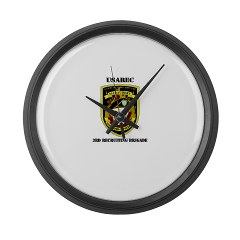 USAREC3RB - M01 - 03 - 3rd Recruiting Brigade with Text Large Wall Clock - Click Image to Close