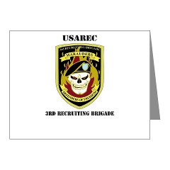 USAREC3RB - M01 - 02 - 3rd Recruiting Brigade with Text Note Cards (Pk of 20)