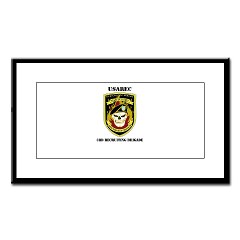 USAREC3RB - M01 - 02 - 3rd Recruiting Brigade with Text Small Framed Print - Click Image to Close