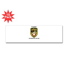 USAREC3RB - M01 - 01 - 3rd Recruiting Brigade with Text Sticker (Bumper 10 pk) - Click Image to Close