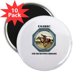 USAREC6RB - M01 - 01 - 6th Recruiting Brigade with text - 2.25" Magnet (10 pk)