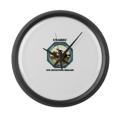 USAREC6RB - M01 - 03 - 6th Recruiting Brigade with text - Large Wall Clock