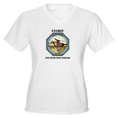USAREC6RB - A01 - 04 - 6th Recruiting Brigade with text - Women's V-Neck T-Shirt