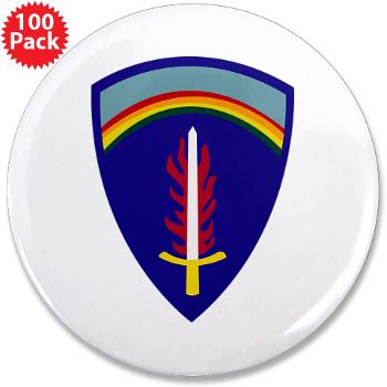 USAREUR - M01 - 01 - U.S. Army Europe (USAREUR) - 3.5" Button (100 pack)