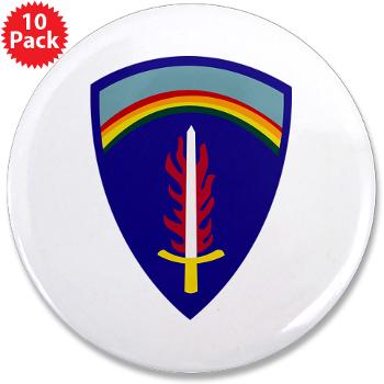 USAREUR - M01 - 01 - U.S. Army Europe (USAREUR) - 3.5" Button (10 pack)