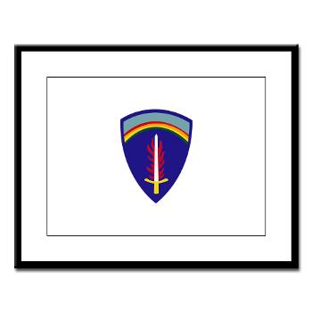 USAREUR - M01 - 02 - U.S. Army Europe (USAREUR) - Large Framed Print
