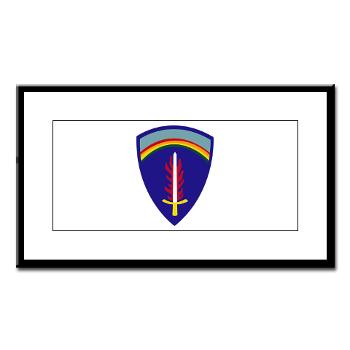 USAREUR - M01 - 02 - U.S. Army Europe (USAREUR) - Small Framed Print