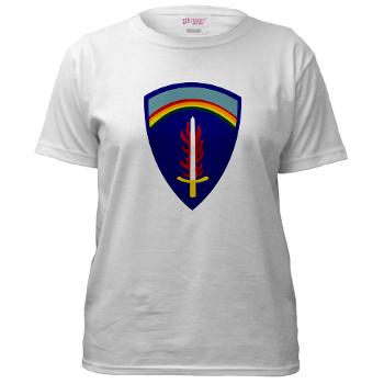 USAREUR - A01 - 04 - U.S. Army Europe (USAREUR) - Women's T-Shirt - Click Image to Close