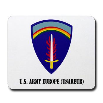 USAREUR - M01 - 03 - U.S. Army Europe (USAREUR) with Text - Mousepad
