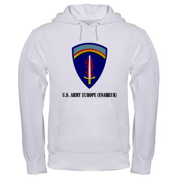 USAREUR - A01 - 03 - U.S. Army Europe (USAREUR) with Text - Hooded Sweatshirt