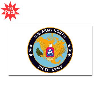 USARNORTH - M01 - 01 - U.S. Army North (USARNORTH) - Sticker (Rectangle 10 pk) - Click Image to Close