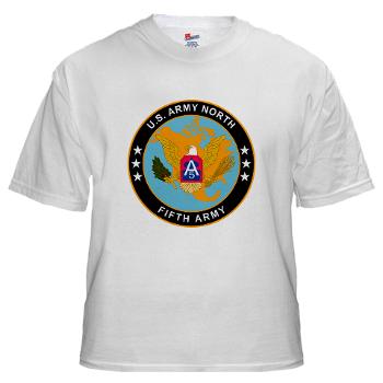 USARNORTH - A01 - 04 - U.S. Army North (USARNORTH) - White t-Shirt