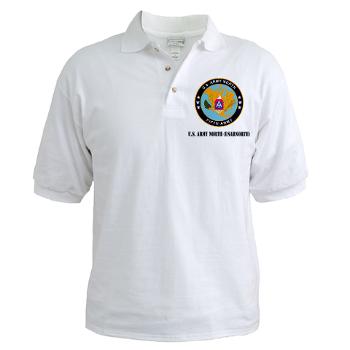 USARNORTH - A01 - 04 - U.S. Army North (USARNORTH) with Text - Golf Shirt - Click Image to Close