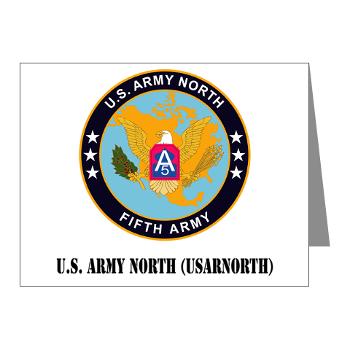 USARNORTH - M01 - 02 - U.S. Army North (USARNORTH) with Text - Note Cards (Pk of 20)