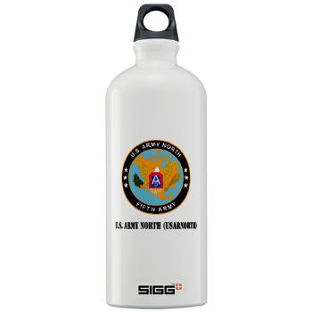 USARNORTH - M01 - 03 - U.S. Army North (USARNORTH) with Text - Sigg Water Bottle 1.0L