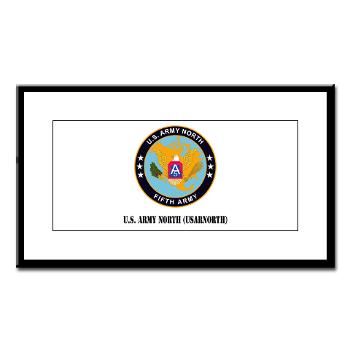 USARNORTH - M01 - 02 - U.S. Army North (USARNORTH) with Text - Small Framed Print