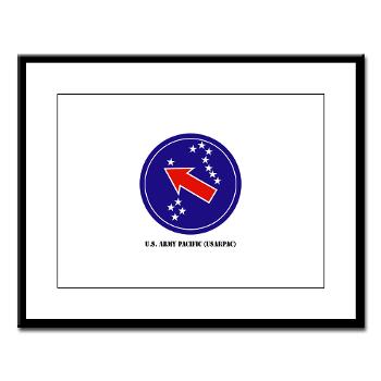 USARPAC - M01 - 02 - SSI - U.S. Army Pacific (USARPAC) with Text - Large Framed Print - Click Image to Close