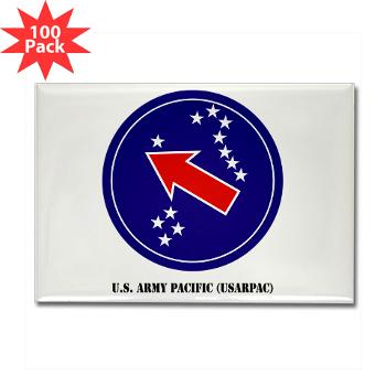 USARPAC - M01 - 01 - SSI - U.S. Army Pacific (USARPAC) with Text - Rectangle Magnet (100 pack) - Click Image to Close
