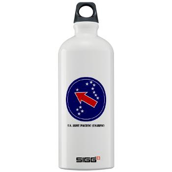 USARPAC - M01 - 03 - SSI - U.S. Army Pacific (USARPAC) with Text - Sigg Water Bottle 1.0L