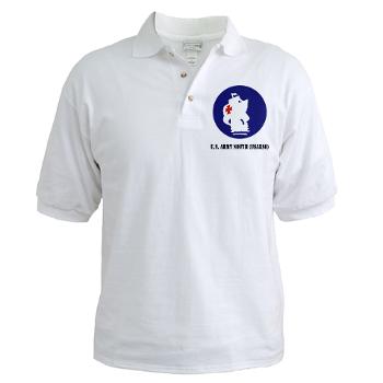 USARSO - A01 - 04 - U.S. Army South (USARSO) with Text - Golf Shirt - Click Image to Close