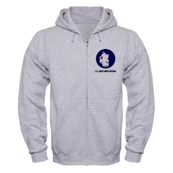 USARSO - A01 - 03 - U.S. Army South (USARSO) with Text - Zip Hoodie