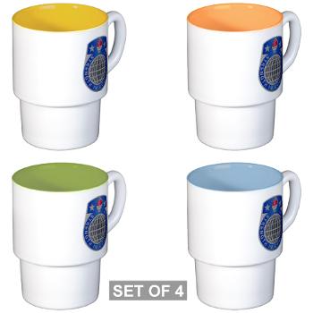 USASAC - M01 - 03 - U.S. Army Security Assistance Command - Stackable Mug Set (4 mugs)