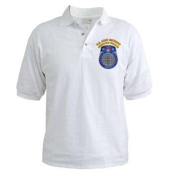 USASAC - A01 - 04 - U.S. Army Security Assistance Command with Text - Golf Shirt