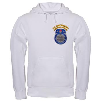 USASAC - A01 - 04 - U.S. Army Security Assistance Command with Text - Hooded Sweatshirt