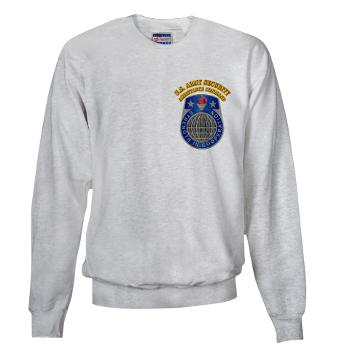 USASAC - A01 - 04 - U.S. Army Security Assistance Command with Text - Sweatshirt - Click Image to Close