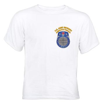 USASAC - A01 - 04 - U.S. Army Security Assistance Command with Text - White t-Shirt