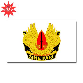 USASOC - M01 - 01 - U.S. Army Special Operations Command (USASOC) - Sticker (Rectangle 50 pk)